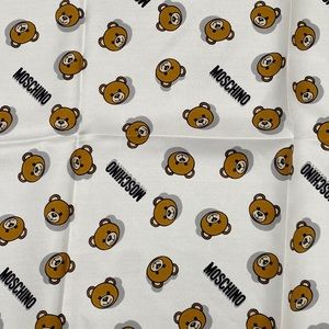 Moschino Teddy Bear Silk Scarf